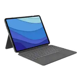 Logitech Combo Touch - Clavier et étui - avec trackpad - rétroéclairé - Apple Smart connector - QWERTY -... (920-010258)_3